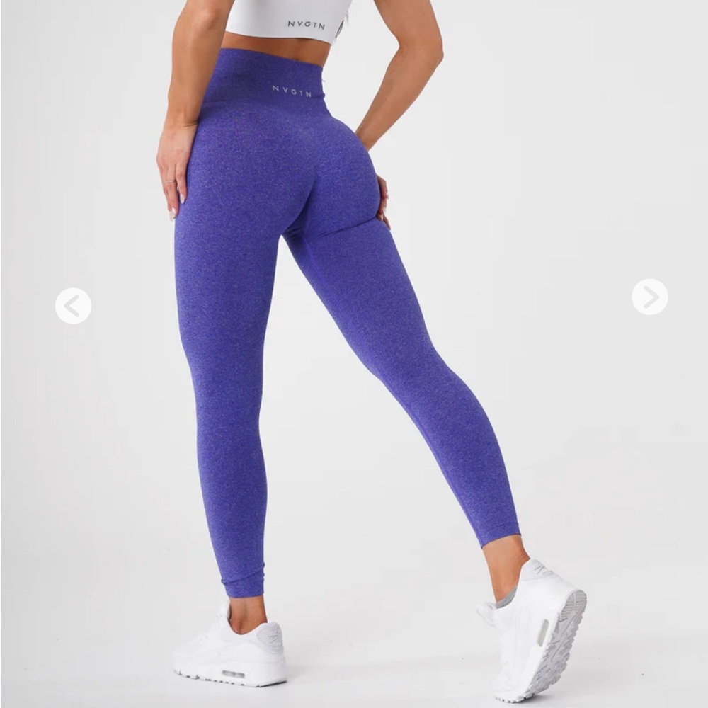 NVGTN Electric Blue NV Seamless Leggings. Size small